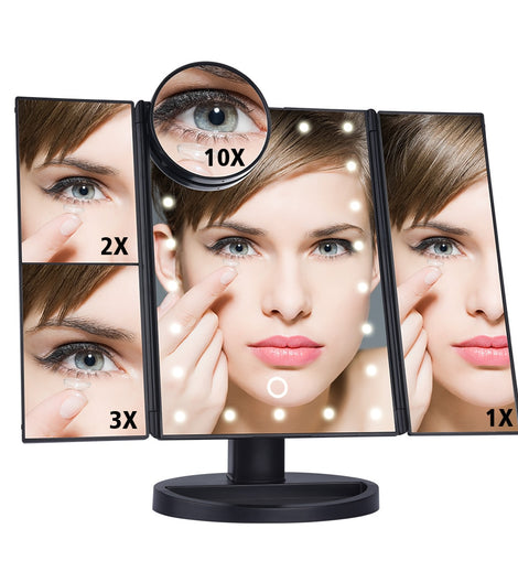 LED Touch Screen 22 Light Makeup Mirror Table