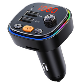 Handsfree Bluetooth MP3 Player Dual USB Fast Car Charger