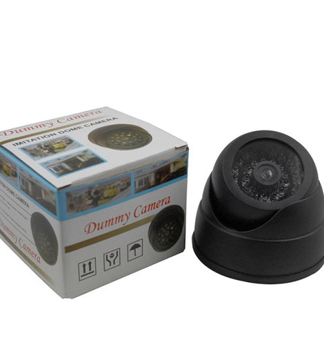 Dummy Camera Fake Security CCTV Dome Camera with Flashing Red
